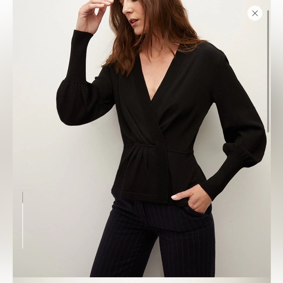 Veronica Beard Tabisa wrap sweater - Picture 2 of 6